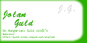 jolan guld business card